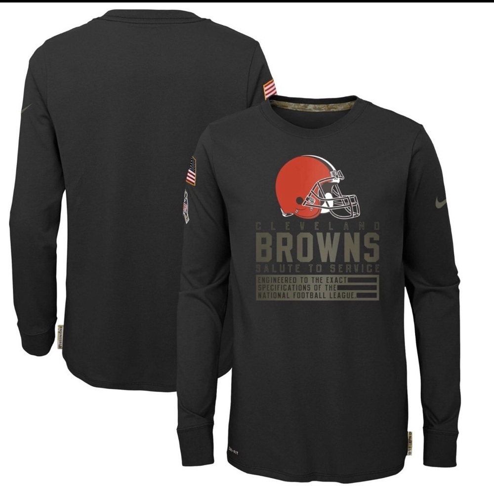 Nike Cleveland Browns Salute to Service long sleeve t-shirt, size M